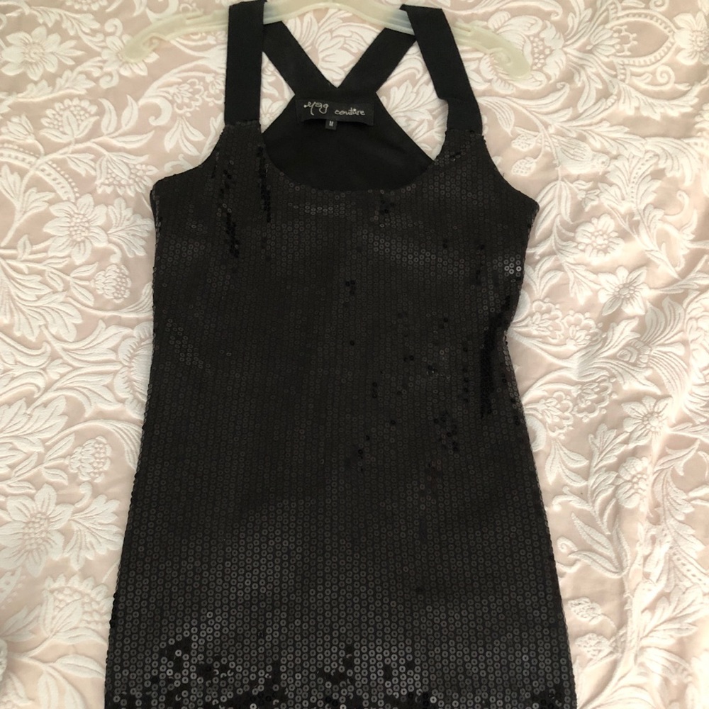 Sequined mini dress